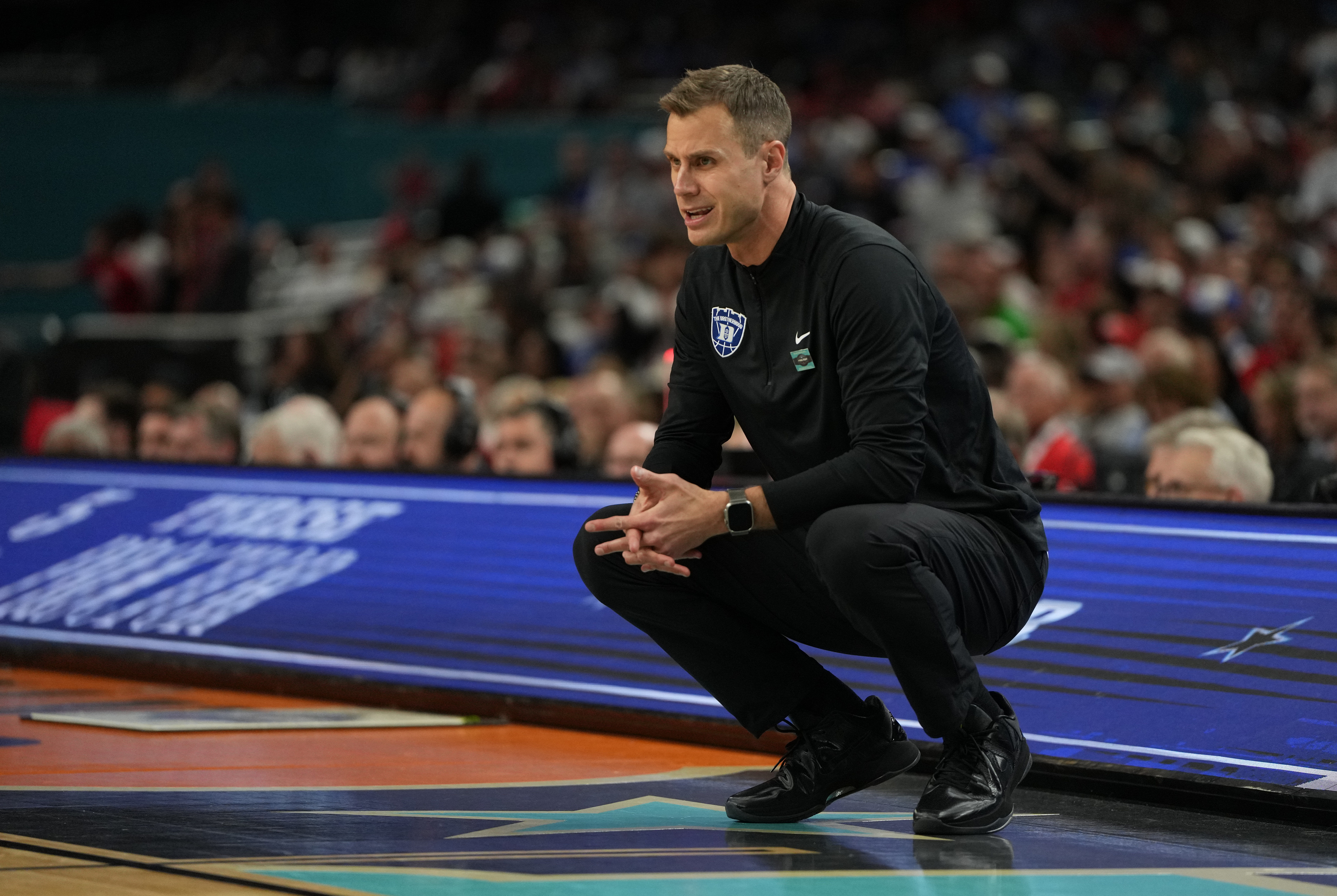 Duke coach Jon Scheyer helped recruit Tatum to Duke and then coached Flagg. (Photo Credit: IMAGN)